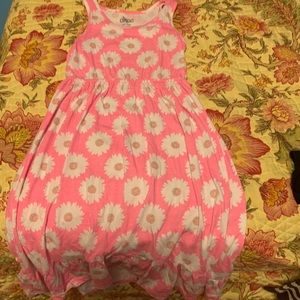 Pink with flowers sun dress